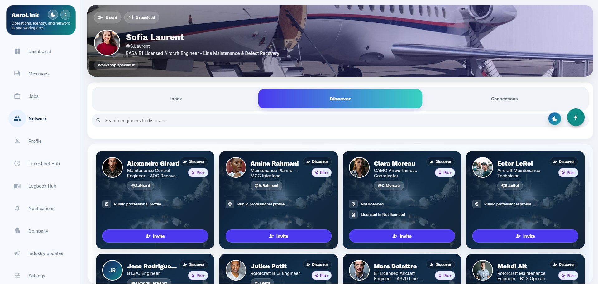AeroLink aviation network